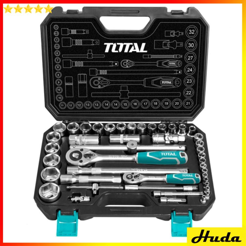 Total - THT421441 BỘ TUÝP 44 CHI TIẾT 1/4 +1/2&quot; uio