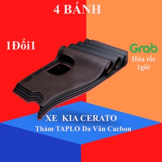 Thảm taplo cho kia cerato bằng lông cừu 3 lớp hoặc da cacbon