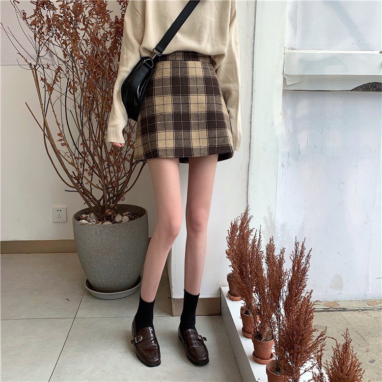 [CÓ FEEDBACK] Chân váy kẻ zip 2 lớp - CV08 - jannahouse | BigBuy360 - bigbuy360.vn