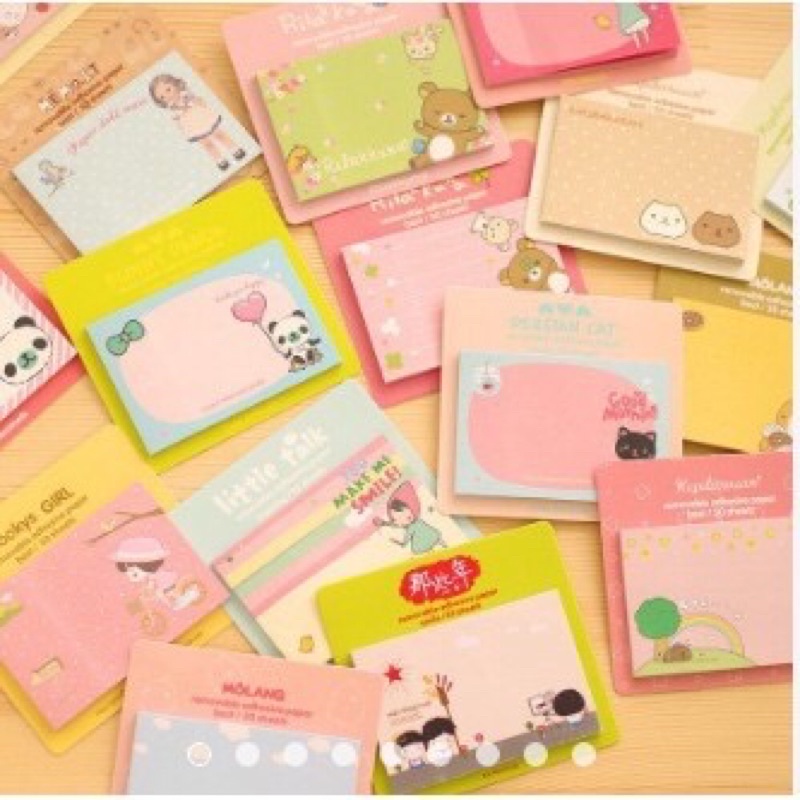 Giấy note hình chữ nhật nhiều mẫu