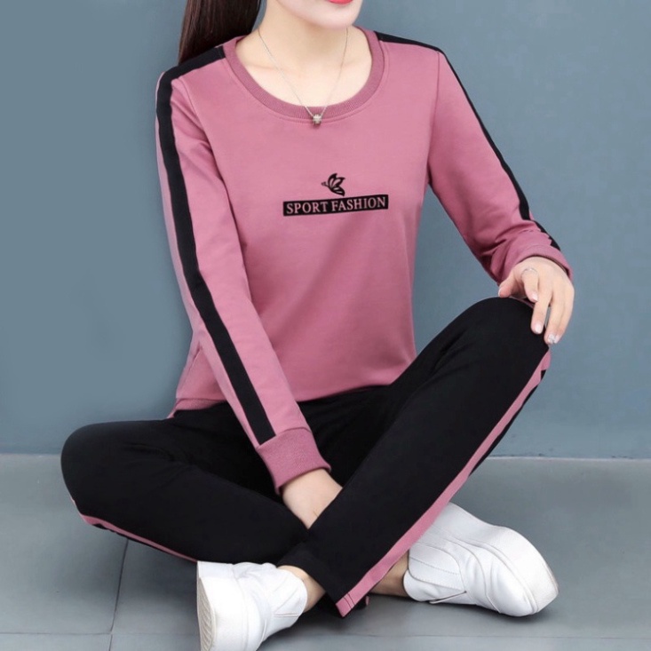 Bộ thể thao nữ KEMBOUTI mặc thu đông -  set bộ nữ sang chảnh đi làm đi chơi chất liệu xneo Hàn cao cấp