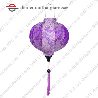 Đèn lồng HỘI AN vải lụa 35cm kiểu Tròn 100E35