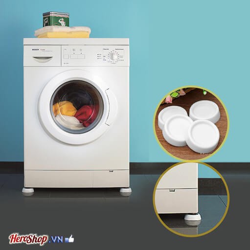 Bộ 4 Chân Đế Chống Rung Chống Nước Máy Giặt Tủ Lạnh Chống Xe