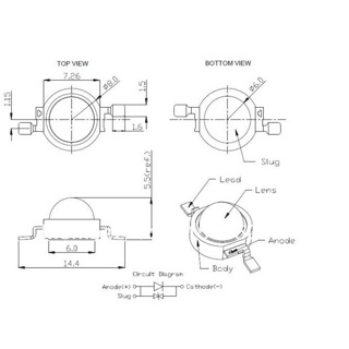 LED LUXEON 1w