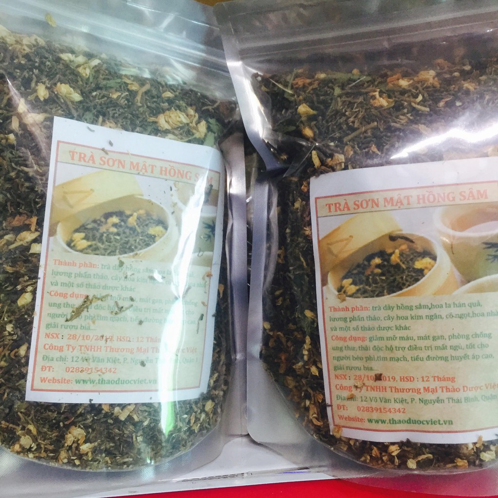 1kg TRÀ SƠN MẬT HỒNG SÂM GIÚP NGỦ NGON