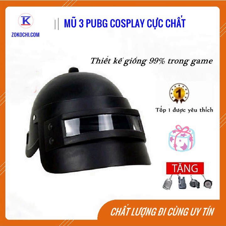 Mũ 3 Pubg Cực Chất | Phụ Kiện Hóa Trang Pubg Đẹp Giá Tốt Tặng Kèm Móc Khóa Siêu Xinh