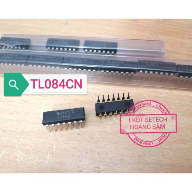 TL084 chính hãng IC tương tự OPAmps chân cắm DIP(14)