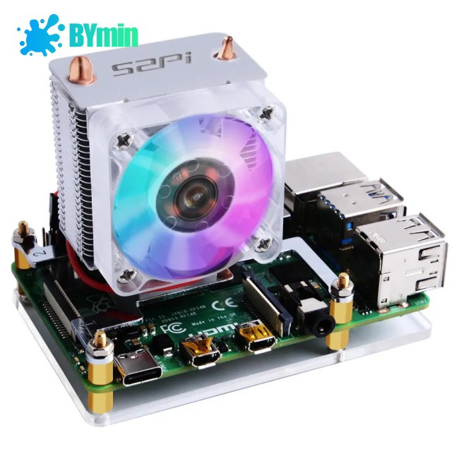 Quạt Tản Nhiệt Làm Mát Cpu V2.0 Cho Raspberry Pi 3b + / 4b