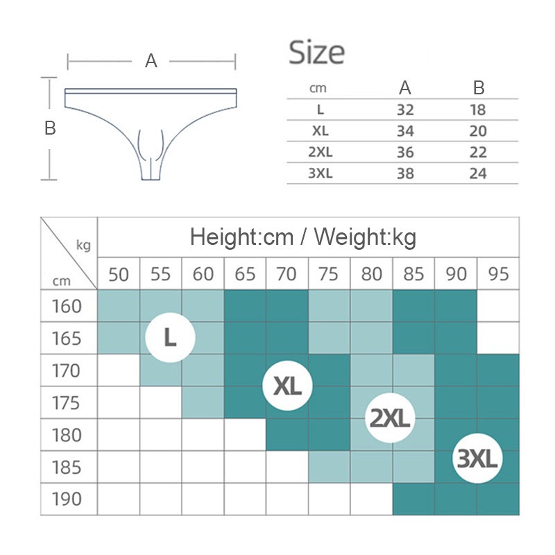 Quần lót lọt khe bằng lụa lạnh thoáng khí thoải mái thời trang cho nam M221