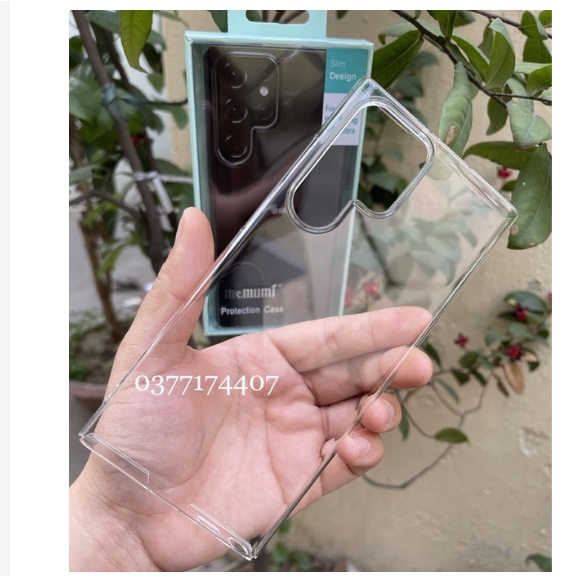 Ốp lưng Memumi trong cứng siêu mỏng cho Samsung S23 S22, S22 Plus, S22 Ultra chống ố màu, hàng chính hãng