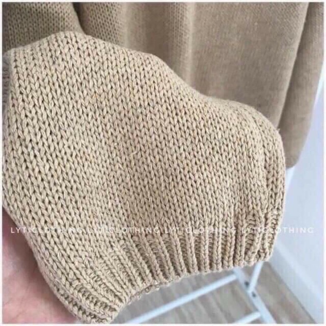 Áo khoác cardigan len dày tay bồng | BigBuy360 - bigbuy360.vn