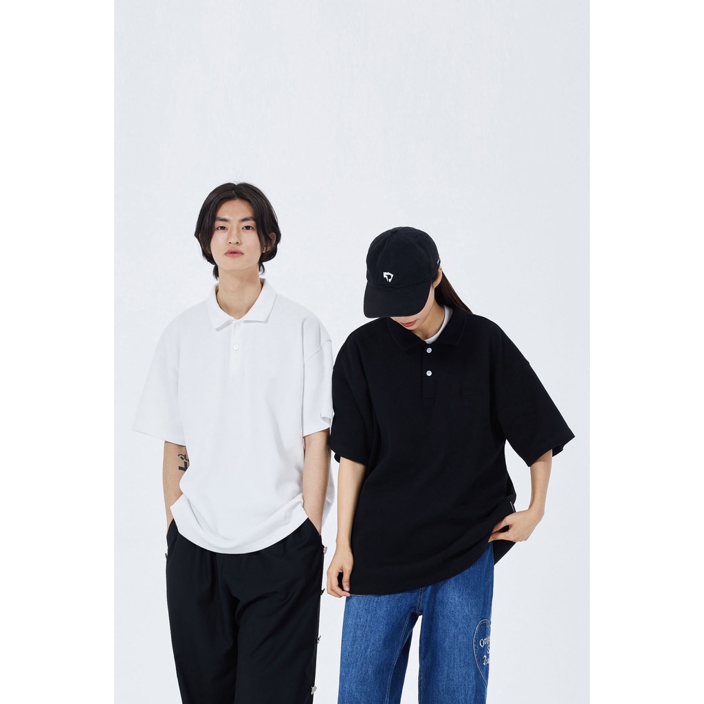[Mã SKAMFSW175 giảm 10K đơn 50K] Áo polo trơn form rộng, áo polo trắng Unisex có cổ đẹp chất cotton PLT01 Miucho basic