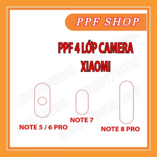 Dán camera ppf 4 lớp chống va đập cho xiaomi mi note 5 / 6 pro / note 7 / note 8 pro