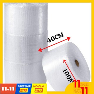 [Trợ giá] Cuộn Bóng Khí (0.4m X 100m) - Màng Xốp Hơi - Xốp Nổ - Gói Hàng - Bọc Hàng - Kích Thước 0.4m X 100 (M)