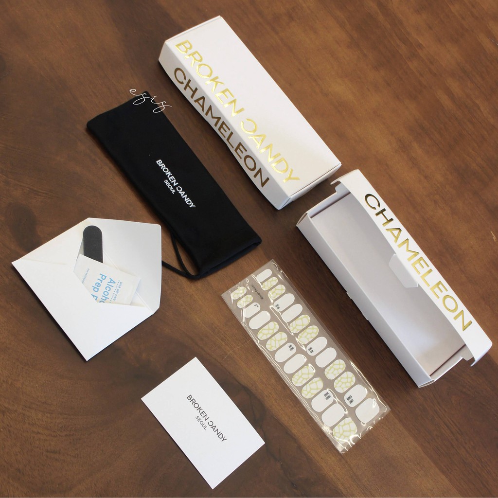 [BC02] BROKEN CANDY BỘ HỘP GEL DÁN MÓNG TAY ĐỔI MÀU THEO NHIỆT ĐỘ ( KHI GẶP TIA UV)  CAO CẤP HÀN QUỐC