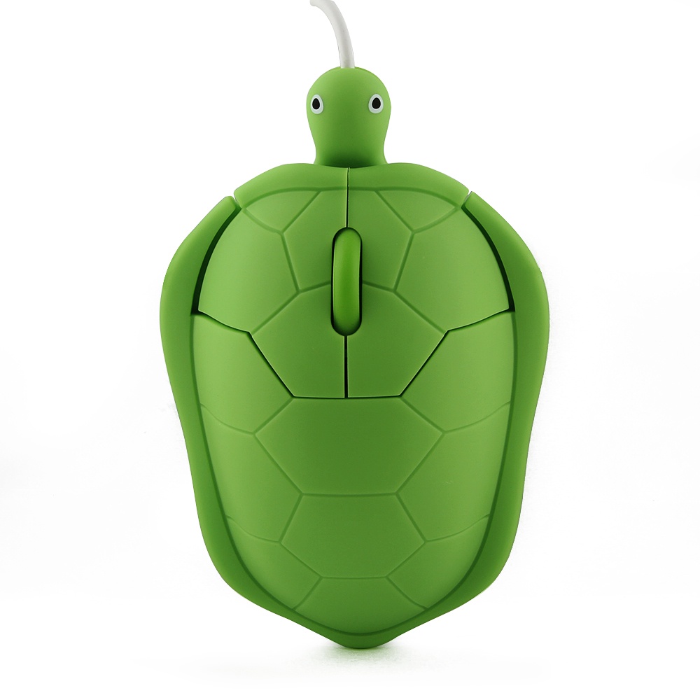 Chuột Máy Tính Có Dây USB 1600Dpi Hình Chú Rùa 3D Dễ Thương