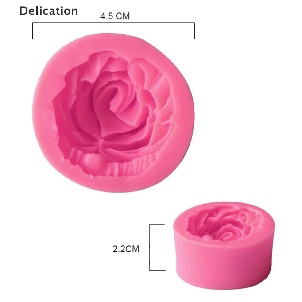 Khuôn làm bánh hình hoa hồng bằng silicone thiết kế sáng tạo dễ thương