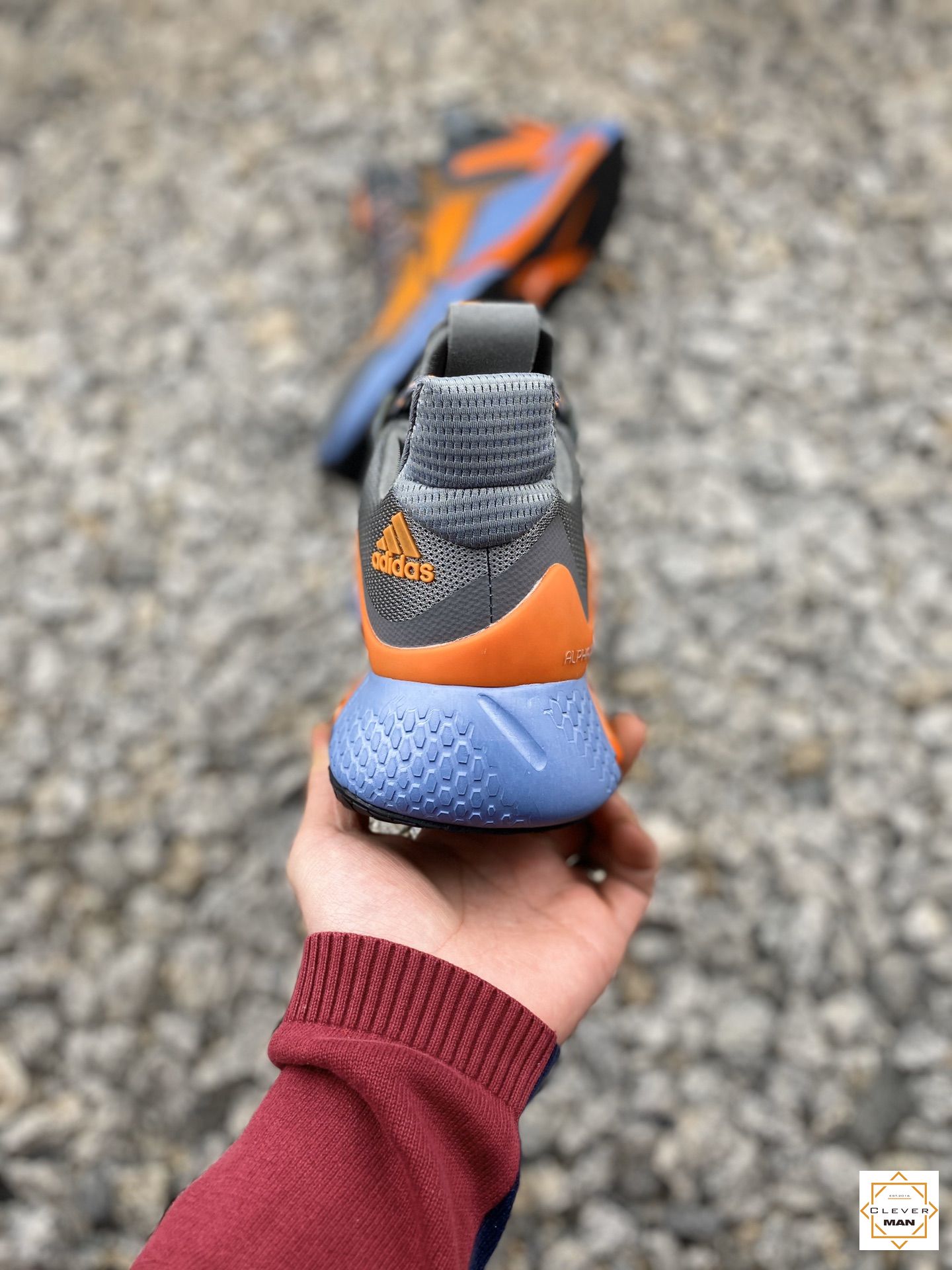 (FREESHIP+ QUÀ TẶNG) Giày thể thao sneaker ALPHABOUNCE INSTINCT M 2020 màu Xám cam