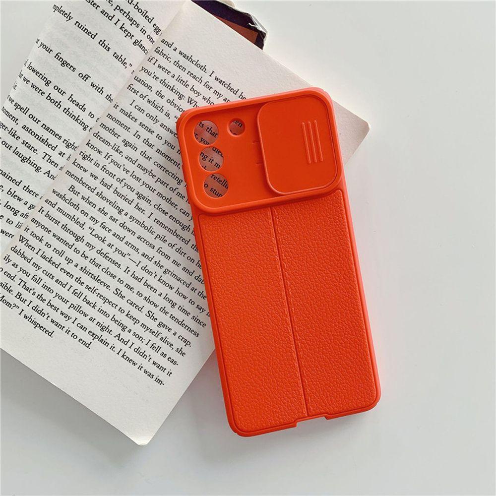 Ốp Điện Thoại Mềm Chống Sốc Có Nắp Trượt Bảo Vệ Camera Cho Samsung Galaxy S21