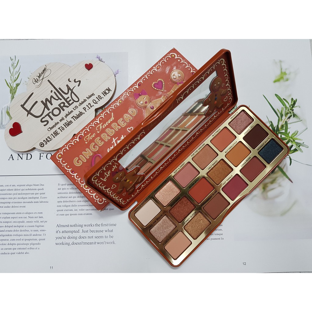 Bảng phấn mắt Too Faced Gingerbread Extra Spicy