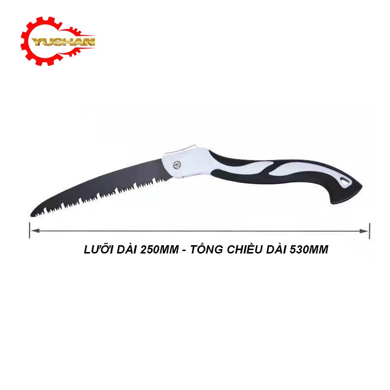 Cưa cầm tay gấp gọn Yushan YSH-759211 lưỡi thép hợp kim SK5 Siêu Sắc Bén