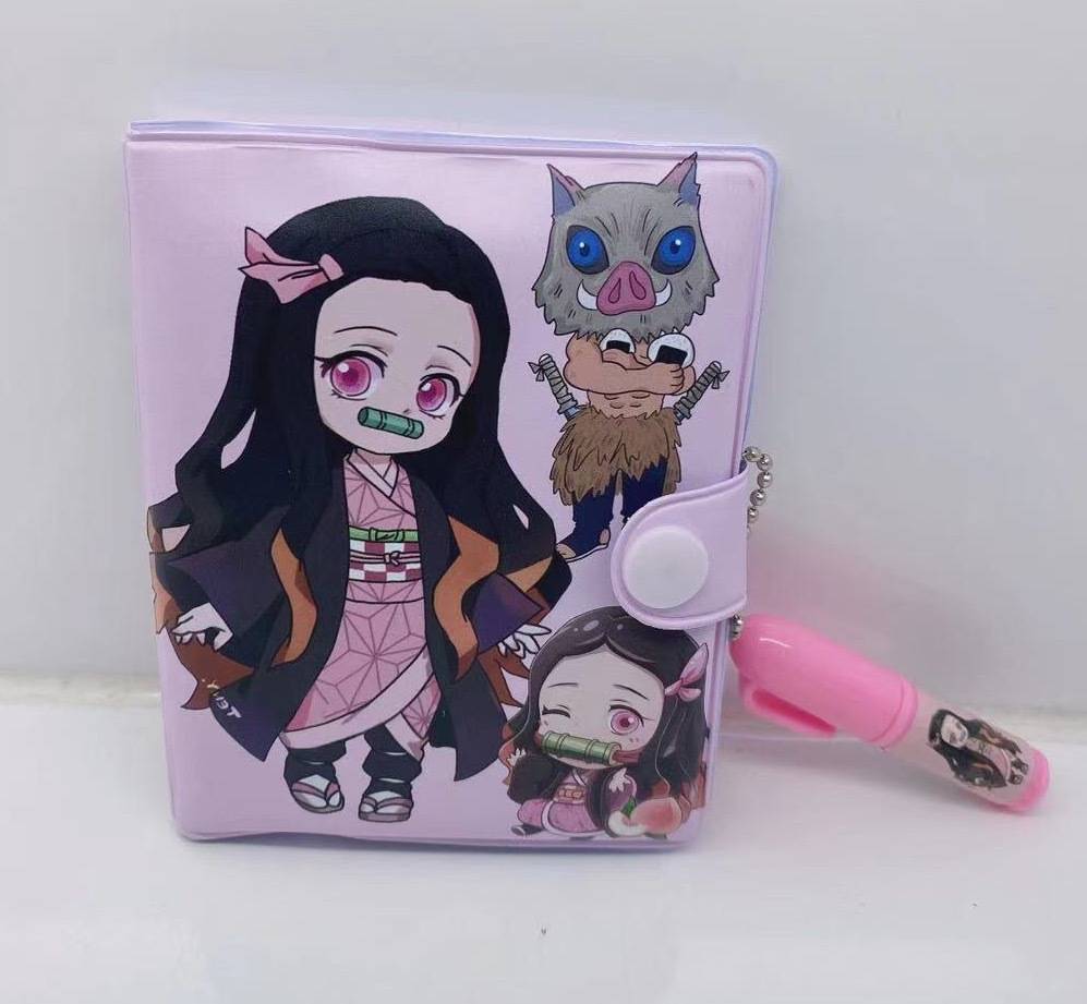 Sổ Tay Ghi Chú Họa Tiết Demon Slayer Kimetsu No Yaiba Kamado Tanjirou Nezuko