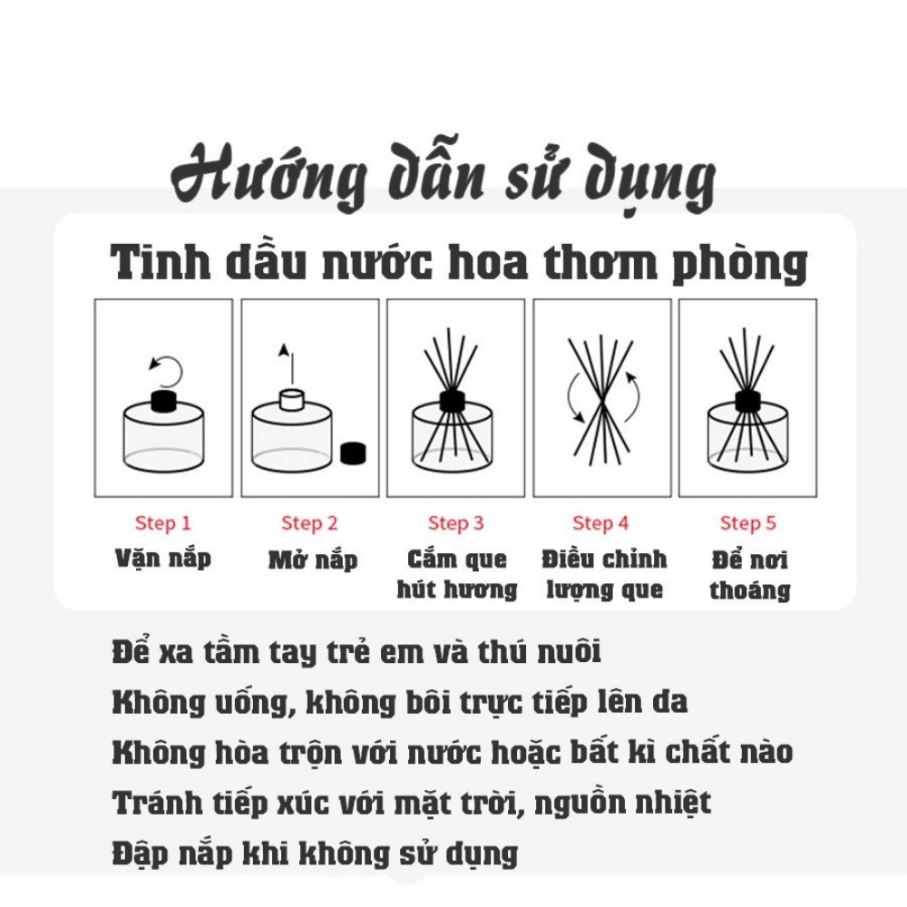 Tinh dầu thơm phòng , chiết xuất từ thiên nhiên que gỗ tự khuếch tán đen huyền bí sang trọng ATILA SHOP