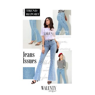 WALENTY - Quần Jeans thiết kế ống loe