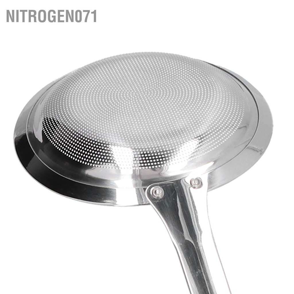 Nitrogen071Muỗng Lọc Dầu, Tách Mỡ bằng thép không gỉ 304 Lưới lọc cặn dầu thực phẩm Dụng cụ nhà bếp