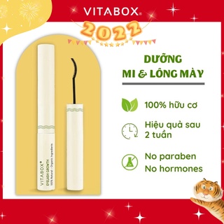 Dưỡng mi và lông mày VITABOX - dưỡng dài, làm dày, giảm rụng hiệu quả, đầu chuốt mảnh - mascara eyelash grow serum