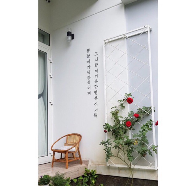 Chữ hàn quốc mica đen Dán nổi ( nhận order theo yêu cầu ) | BigBuy360 - bigbuy360.vn