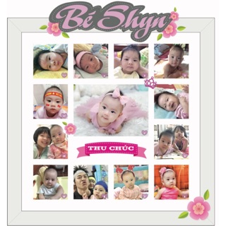 🌼 KHUNG 12THÁNG + Chibi số 1 bé BEN + Chân khung A 🌼