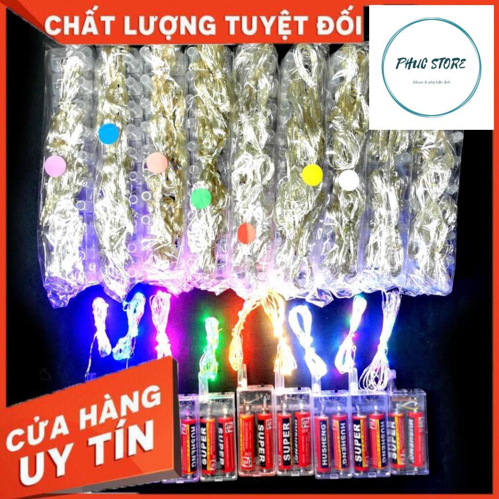 Dây Đèn Led Dùng Pin Con Thỏ (Pin AA) ❣️ GIÁ SIÊU RẺ ❣️ Đèn Đom Đóm- Fairy Lights Loại 3m Nhiều Màu, Đèn Led Trang Trí