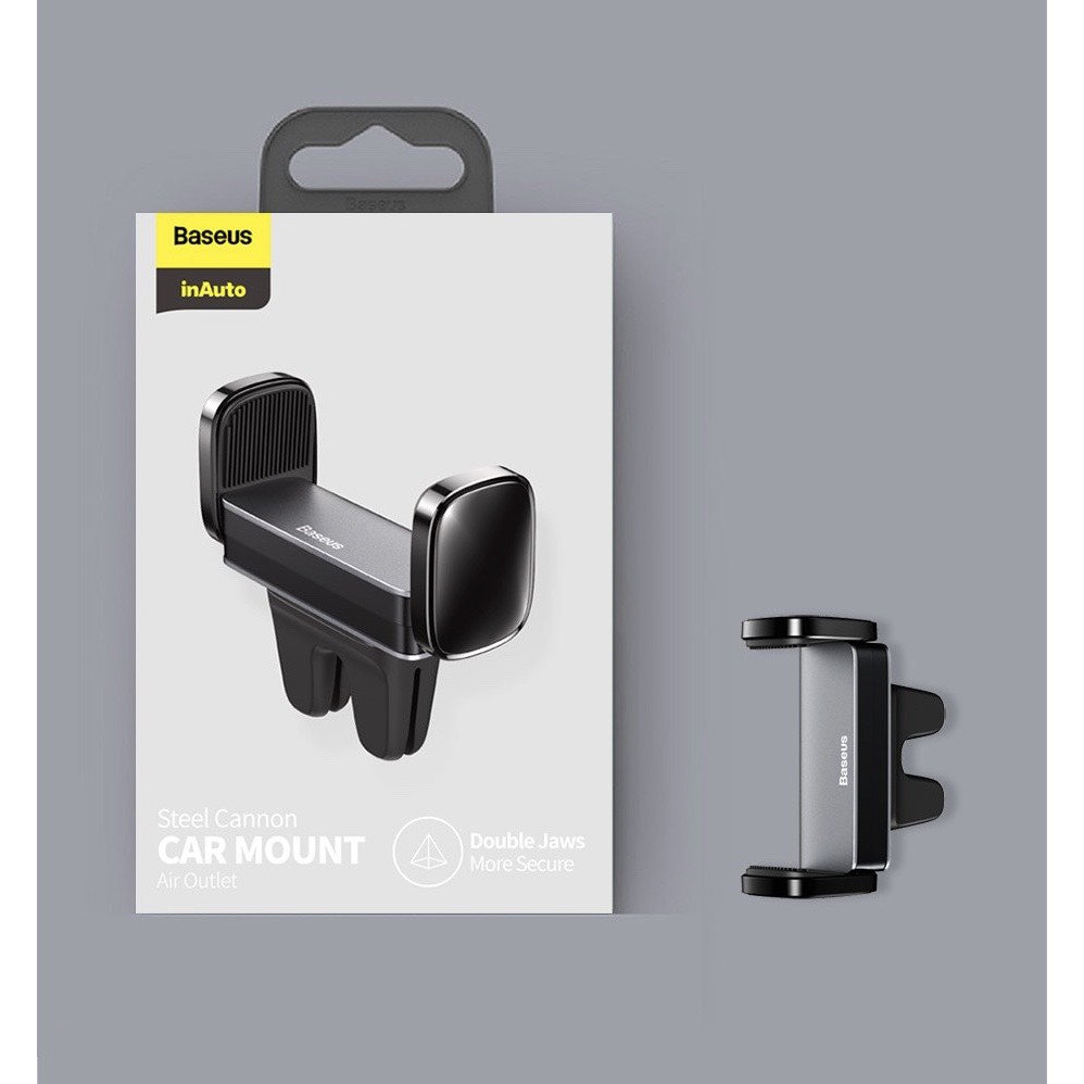 Kẹp điện thoại dùng cho xe hơi Baseus Steel Cannon Air Outlet Car Mount (nhỏ gọn , gắn khe gió)