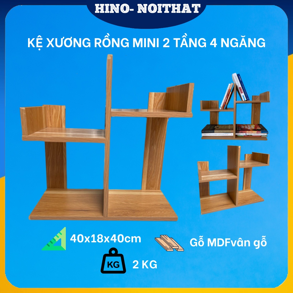 Kệ Sách Để Bàn mini Lắp Ghép Để Bàn