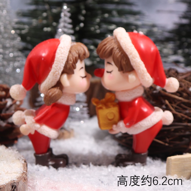 Búp Bê Trang Trí Bánh Kem Hình Ông Già Noel Năm Mới 2023