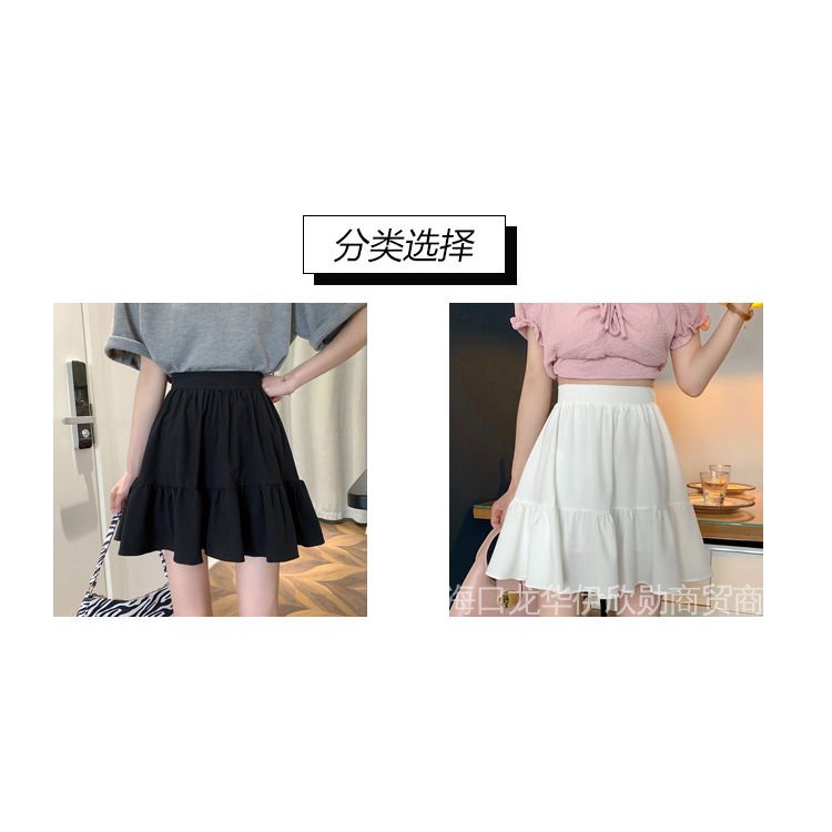 Quần Short Lưng Cao Co Giãn Phong Cách Hàn Quốc Thời Trang Mùa Hè Cho Nữ Chân Váy Chữ A Dáng Ngắn Thiết Kế Xinh Xắn Thời Trang