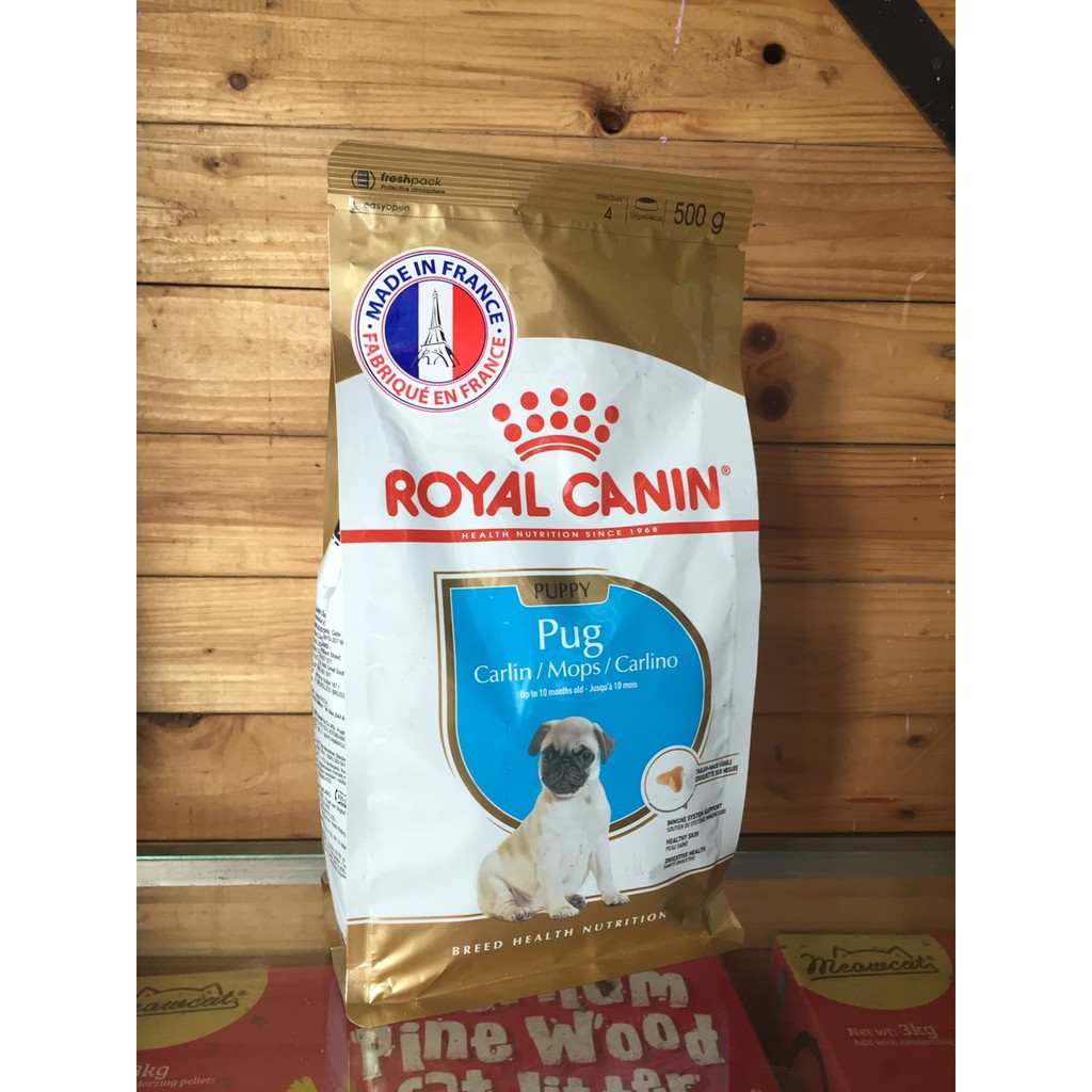 Thức ăn cho chó con giống Pug 500g - ROYAL CANIN PUPPY PUG 500G