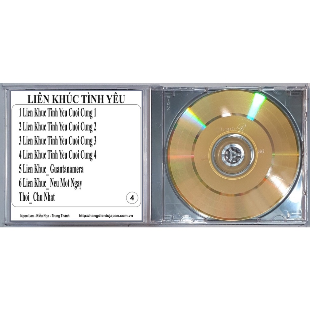Bộ 5 CD ca sĩ Ngọc Lan ( 4 - 159 )