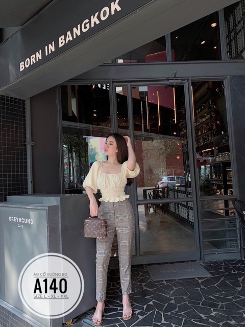 Bigsize Áo cổ vuông bo A140