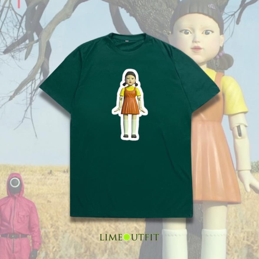 🎁 (SALE SỐC) Áo thun in hình Squid Game Doll 002 | SQUID STORE 💖