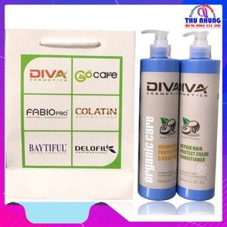 DẦU GỘI XẢ DIVA COLLAGEN GIỮ MÀU SIÊU MƯỢT 500ML