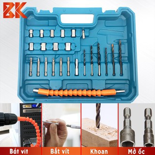 Máy Khoan Bắt Vít Pin Makita 24V - 3 Chức Năng Có Búa - Full Phụ Kiện Ảnh Thật