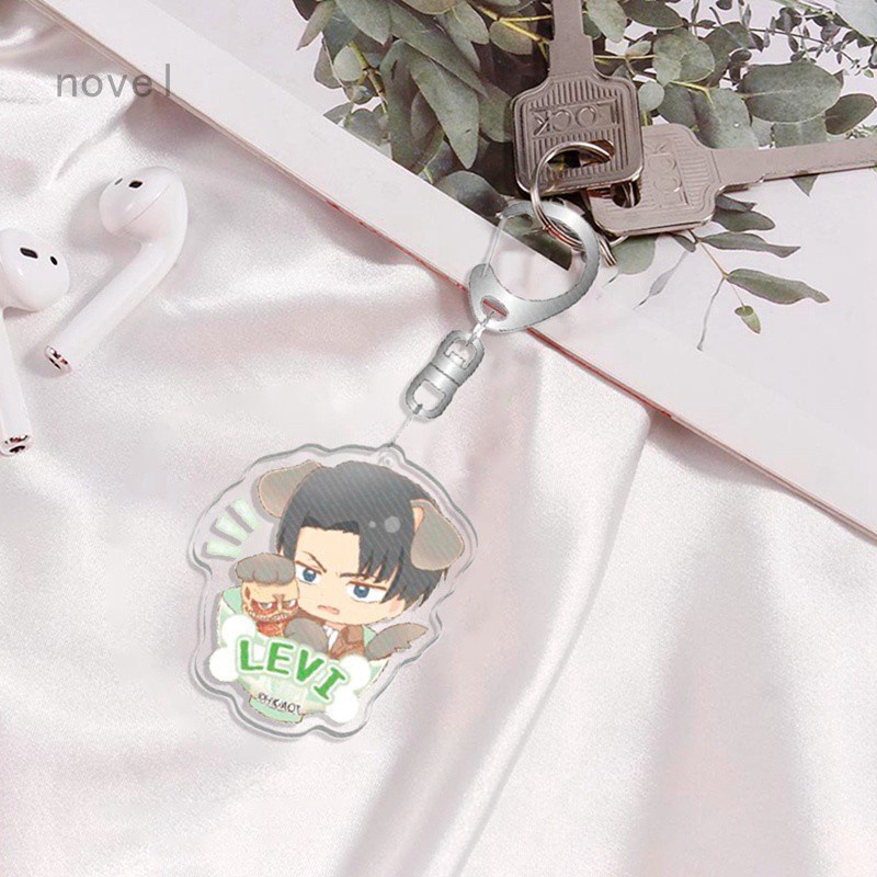 Móc Khóa Hình Nhân Vật Anime Attack On Titan Mới