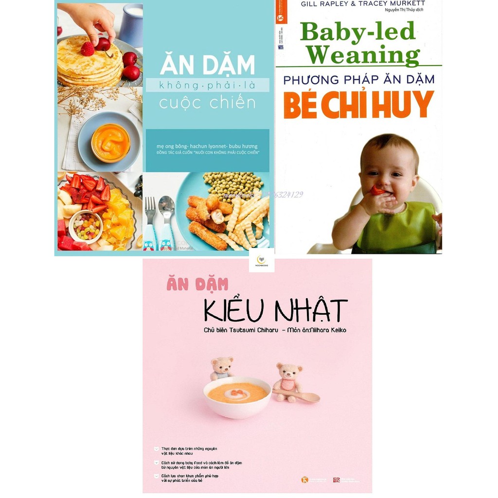 Sách - Ăn Dặm Kiểu Nhật - Ăn Dặm Không Nước Mắt - Ăn Dặm Không Phải Là Cuộc Chiến - Phương Pháp ăn dặm bé chỉ huy