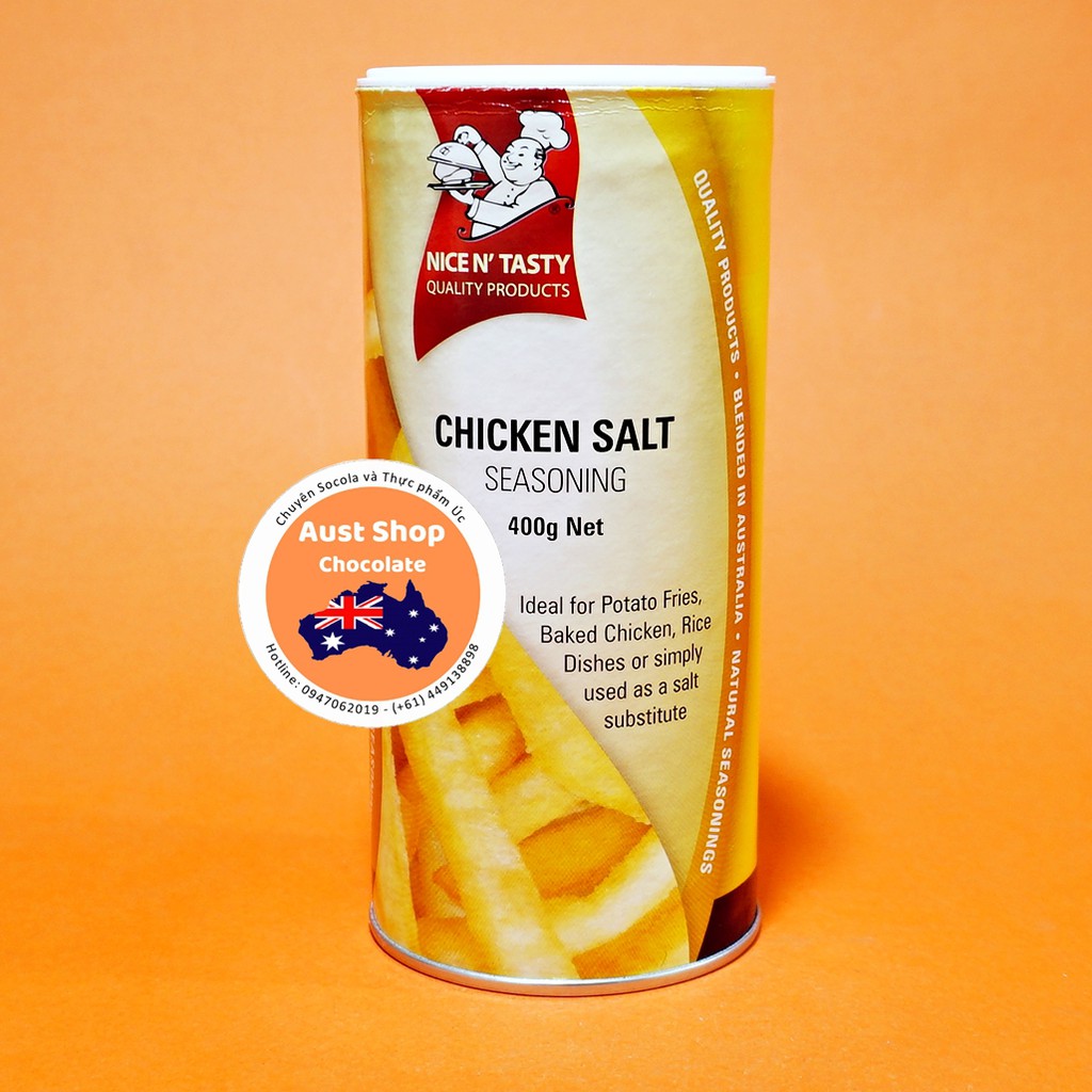 Muối rắc khoai tây Chicken Salt Hàng Úc  - Chicken Salt Seasoning for potato fries - Aust Shop Chocolate