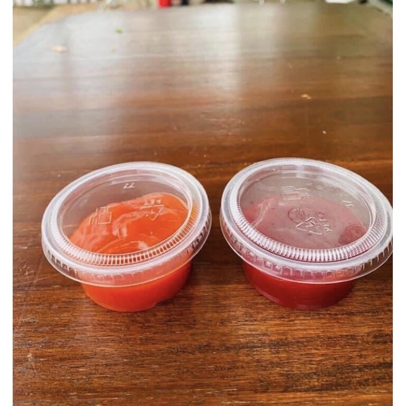 Set 100 hũ sốt , hũ nước chấm, hũ sữa chua, hũ rau câu