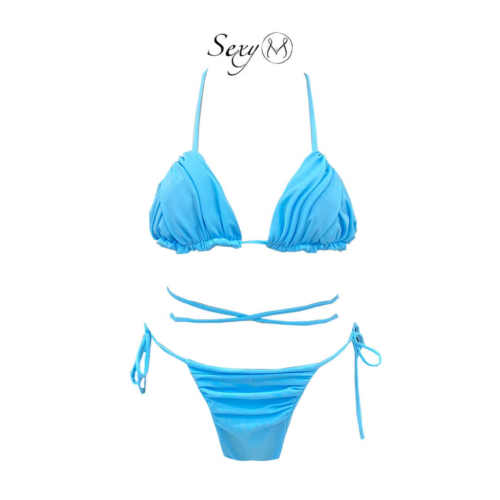 Set Bộ Bikini 2 Mảnh MEGA Nhún Ngực B077 Sexy M