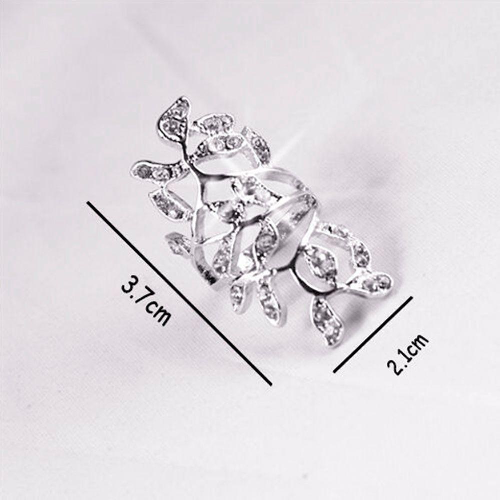 Set Nhẫn Đeo Khớp Ngón Tay Hình Lá Rơi Phong Cách Mới Thanh Lịch Sang Trọng