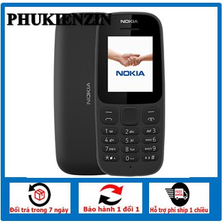Điện thoại Nokia 105 1 SIM (2019) - Hàng Chính Hãng - Nguyên Seal [ HÀNG TỒN KHO ]